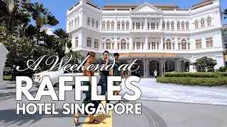 Spending the Weekend at Raffles Hotel Singapore in their Cheapest Suite Plus Gardens by the Bay [upl. by Allbee138]