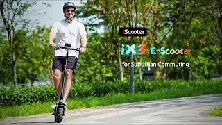 How to unfold and fold a scooter  iScooter iX3 Electric Scooter [upl. by Ahsatniuq]