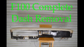 F100 Complete Dash removal [upl. by Larianna]