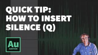 Quick Tip How To Insert Silence in Adobe Audition [upl. by Reneta]