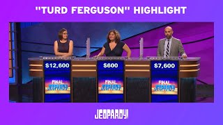 Jeopardy  OSCAR NOMINATED SONGS quotTurd Fergusonquot Highlight  JEOPARDY [upl. by Ayatnahs]