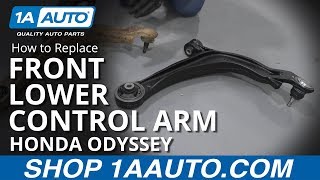 How to Replace Front Lower Control Arm 1113 Honda Odyssey [upl. by Anilocin860]