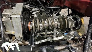 Pulling the Most Blown Up Engine  We have Ever Seen [upl. by Elicul3]