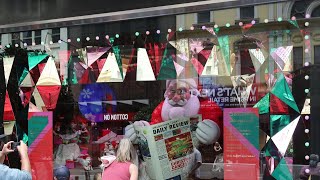 ProPalestine protesters force Myer to cancel Christmas window event [upl. by Hewe242]