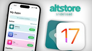 Altstore iOS 17  How To Sideload Apps to your iPhone [upl. by Seugirdor]