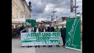 Pressegespräch Stadt Land Fest Leoben 2024 [upl. by Obnukotalo601]