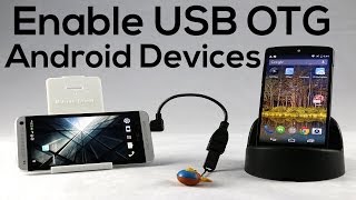 How to Enable USB OTG On Android Devices HTC One Nexus 5 [upl. by Male]