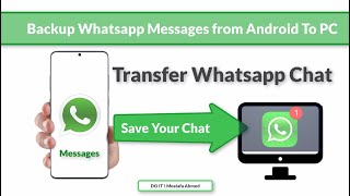 How To Transfer amp Backup WhatsApp Messages from Android To PC [upl. by Niro]