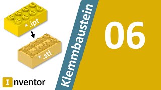 Klemmbaustein InventorDatei als STL exportieren Inventor Beginner Tutorial [upl. by Lletnohs580]