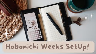 HOW I SET UP MY 2023 HOBONICHI WEEKS [upl. by Llemor]