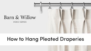 How to Hang Pleated Draperies [upl. by Gisele]