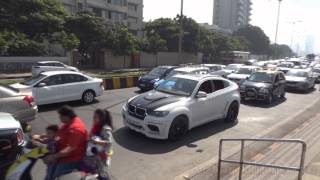 Supercars on Mumbai Streets  Parx Supercar Show 2015 [upl. by Solenne224]