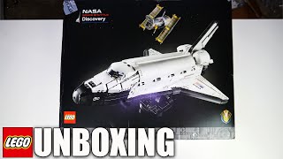 Unboxing LEGO NASA Space Shuttle Discovery Set 10283 [upl. by Wald]