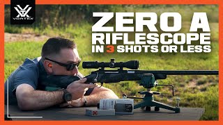 How to Zero a Riflescope in 3 Shots or Less [upl. by Nyrroc]