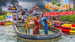 Storm Surge Spinning Water Ride at Thorpe Park 2021 4K [upl. by Uziel]