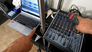 My Home Setup for Recording Karaoke using the Behringer Xenyx X1204USB Mixer [upl. by Ledah]