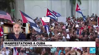 Manifestations à Cuba  protestations historiques contre la dictature • FRANCE 24 [upl. by Hoj]