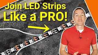 The BEST way to join LED strips with no gaps or seams  make waterproof power injection connections [upl. by Chase]