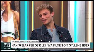 Valdemar Wahlbeck in Efter Fem  About playing Per Gessle in Gyllene Tider movie SE EN en ES subs [upl. by Witkin]