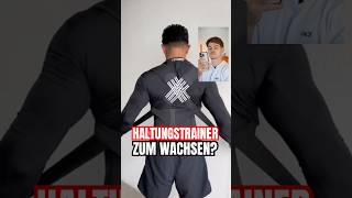 Wachsen durch Haltungstrainer🤯 gym fitnesstips posture [upl. by Aerdnas]