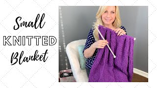 Small Knitted Blanket with Giant Needles  Easy for Beginners [upl. by Henricks788]