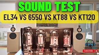 EL34 6550 KT88 KT120 Which Tube Sound Best SOUND DEMO with QUALIO IQ Open Baffle speakers [upl. by Grimaud]