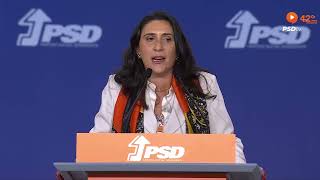 Catarina Barreto no 42º Congresso Nacional do PSD [upl. by Kenlay]