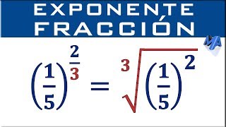 Fracciones con exponente fraccionario [upl. by Aivatan]