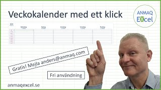 Veckokalender med ett klick [upl. by Imij227]