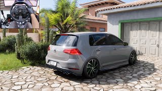 600BHP Volkswagen Golf R  Forza Horizon 5  Thrustmaster T300RS [upl. by Akinit320]