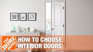 Types of Interior Doors  The Home Depot [upl. by Odin406]