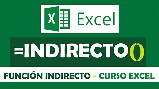 Como usar la Función INDIRECTO en Excel [upl. by Arlene]