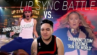 Channing Tatum amp Beyonce vs Jenna DewanTatum Lip Sync Battle REACTION [upl. by Onirefes672]