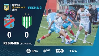 TorneoBinance  Fecha 2  resumen de Arsenal  Banfield [upl. by Aguayo]