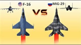 Mig29 SMT vs F16C Dogfight Simulation Battle [upl. by Sadirah]