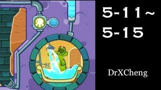 Wheres My Water Walkthrough Game Play  Level 511 to 515 HD [upl. by Pooh]