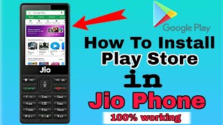 How to download google play store in Jio phone  Jio phone play store App [upl. by Rutger]