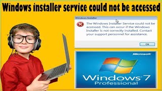 How To Fix The Windows Installer Service Could Not Be Accessed In Windows 7 [upl. by Tse550]