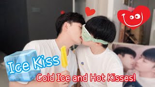 Ice Pop Kissing Challenge🧊💋🔥So Hot  Tongue Kiss is The BEST Gay Couple LucasampKibo BL [upl. by Noirred]