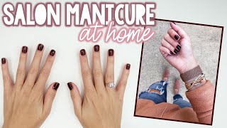 STEPBYSTEP ATHOME MANICURE TUTORIAL  Sarah Brithinee [upl. by Silecara]