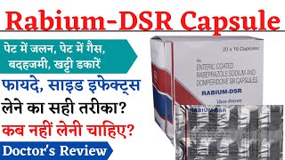 Rabium DSR Capsule  Rabeprazole Sodium and Domperidone Capsules  Rabium DSR Tablet in Hindi [upl. by Gav422]