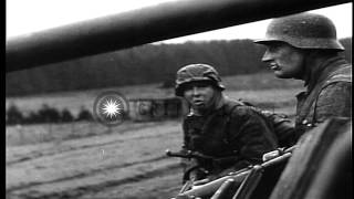 German Ardennes offensive scenes during Battle of the Bulge in World War IIHD Stock Footage [upl. by Scholem544]