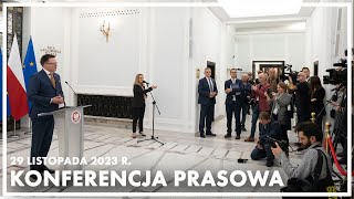 Konferencja prasowa marszałka Sejmu Szymona Hołowni [upl. by China]