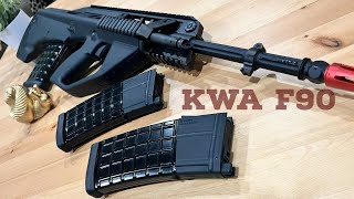 Airsoft KWA F90 Review The Better AUG [upl. by Ybba]