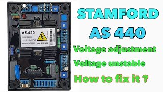 STAMFORD AS440 UNSTABLE VOLTAGE OR FLUCTUATION HOW TO FIX IT benzblogs [upl. by Keel311]