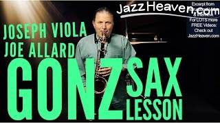 Jerry Bergonzi Saxophone Masterclass  Concepts of Joseph Viola amp Joe Allard Tonguing Articulation [upl. by Edgard]