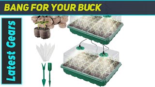 Upgraded SeedStarters Kit with Grow Lights  The Best Germination Kit for Rapid Growing [upl. by Veradia306]