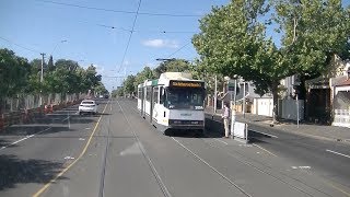 Driver’s View Tram Route 1 Melbourne University to East Coburg [upl. by Vowel]