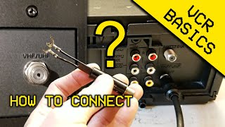 VCR Basics  Connecting to a TV [upl. by Lectra262]