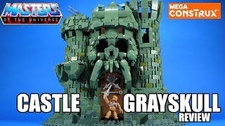 Mega Construx Castle Grayskull Playset Video Review [upl. by Lednahs]